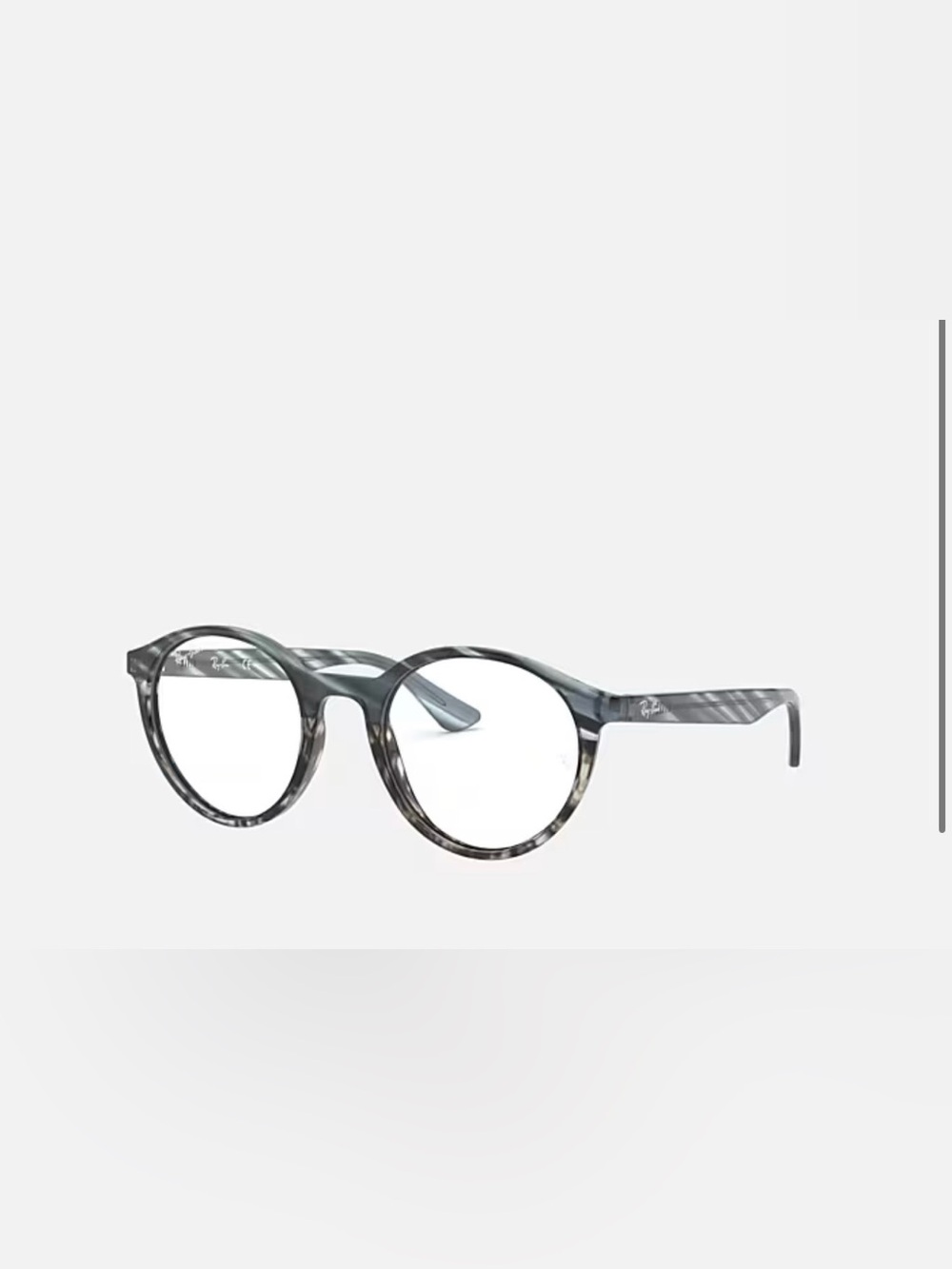 Ray Ban RB 5361 5773 ROUND STRIPED BLUE EYEGLASSES FRAMES 51-20-145 Low Bridge
